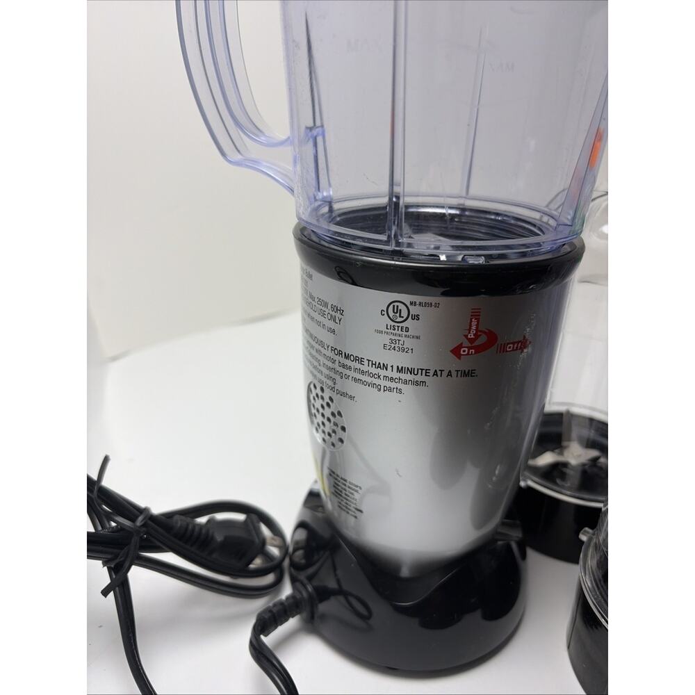 Magic Bullet Blender MB1001b Base Blender Mugs Never Used - Picture 9 of 14